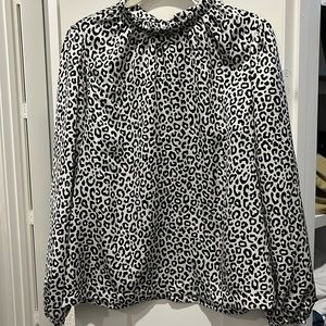 NWOT Ann Taylor leopard print top
